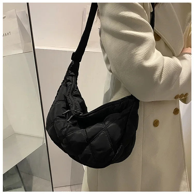 Carry your essentials in style with these embroidery crossbody bags Featuring a large capacity and a shoulder strap, these handbags are both fashionable and functional—an ideal accessory for any outfit. -