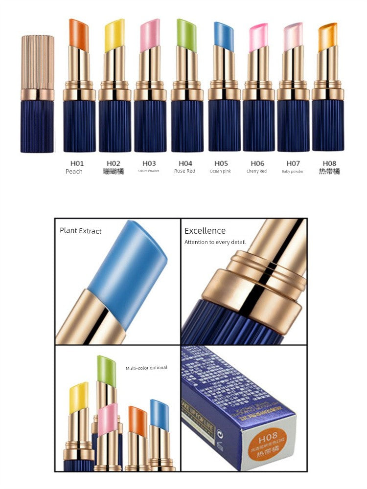 Weimeixiu Life Makeup Plant Color-Changing Lipstick Nourishing Moisturizing No Stain on Cup Not Easy to Fade Pregnant Women Can Use Lipstick -