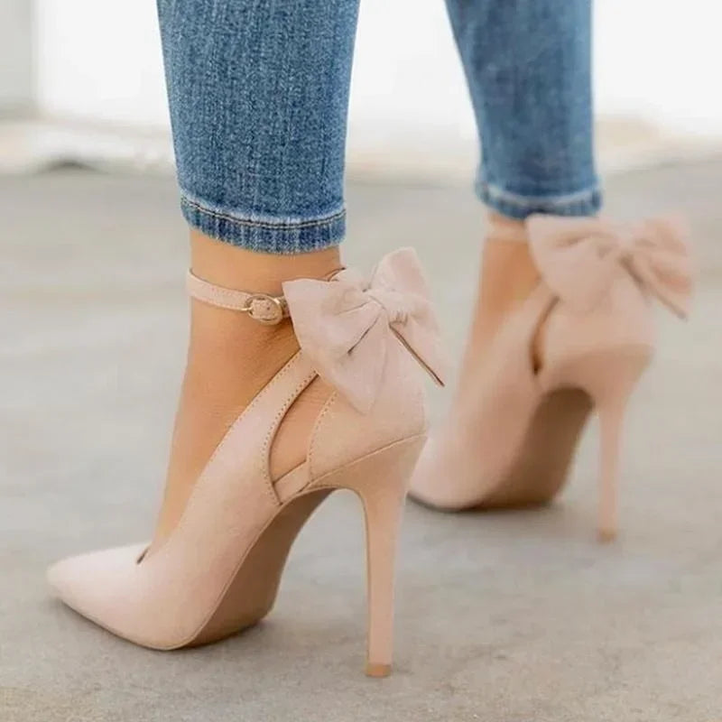 Women's High Heels Bow Tie -