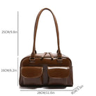 Accessorize stylishly with this black shoulder bag for women. This versatile handbag can be carried as a purse or a crossbody bag, making it a chic and practical choice for all occasions. -