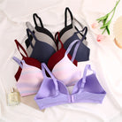 FINETOO Sexy Wire Free Push Up Underwear For Women Seamless Deep V Cup Bras Adjustable Comfort Bralette Female Backless Lingerie -