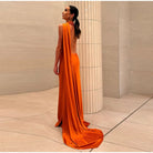 Elegant Ribbon Halter Dress -