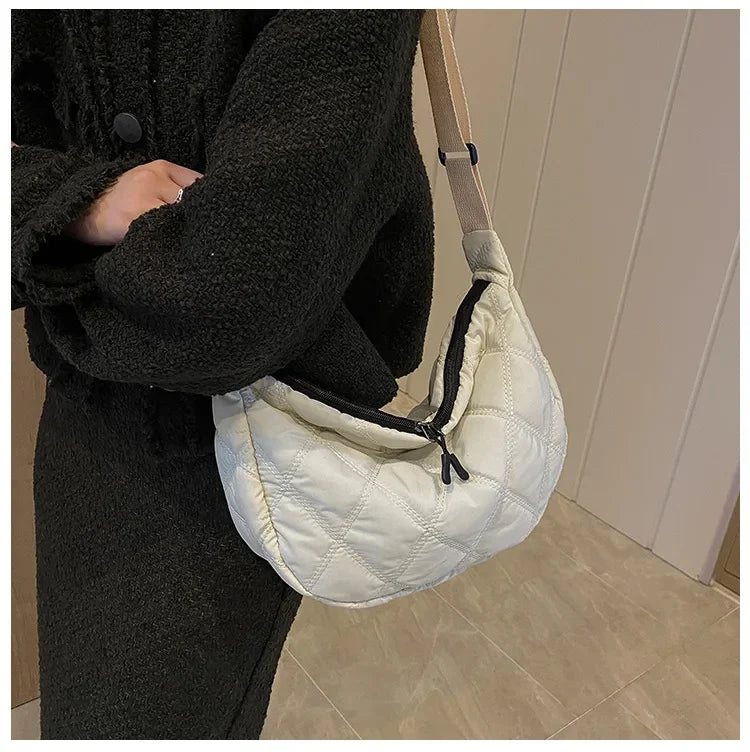 Carry your essentials in style with these embroidery crossbody bags Featuring a large capacity and a shoulder strap, these handbags are both fashionable and functional—an ideal accessory for any outfit. -