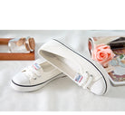 2023Sneakers Shoes for Women Zapatillas Mujer Solid Sapatilha Feminina Zapatilla Tenis Feminino Lace-up White Chaussures Plates -