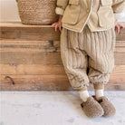 Children's Clothing From 2 To 7 Years Winter Kids Warm Cotton-Padded Trousers Baby Girls Thick Pants Toddler Boys Wear Clothes -