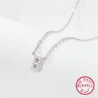 Sterling silver light luxury exquisite letter pendant necklace -