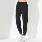 Woman Yoga Pants Hem Bound Running Fitness Loose Slim Quick-Dry Yoga Pants Pleated Capris Pockets Jogging Pants Sports pants -