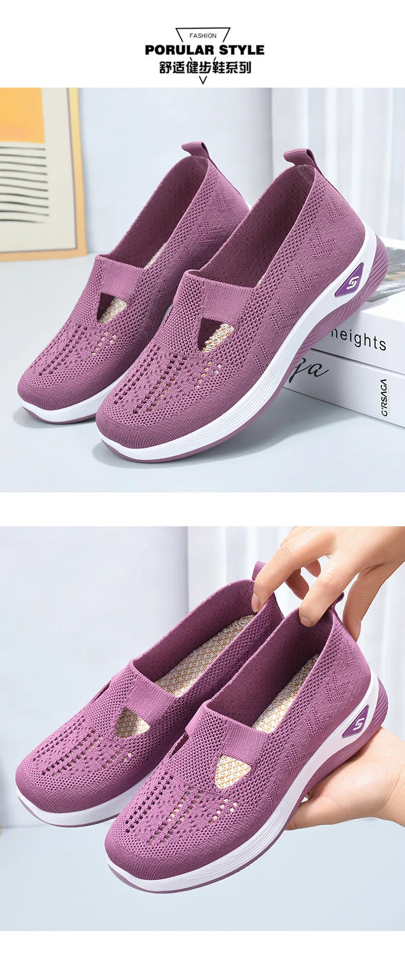 Women's Shoes Summer 2025 Casual Sneakers Breathable Slip On Walking Shoes Lightweight Outdoor Flat Sports Free Shipping -