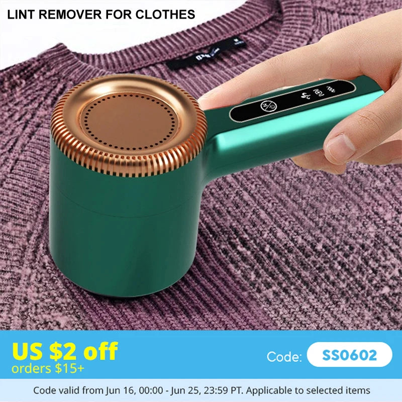 Lint Remover For Clothes Usb Electric Rechargeable Hair Ball Trimmer Fuzz Clothes Sweater Shaver Reels Removal Device -