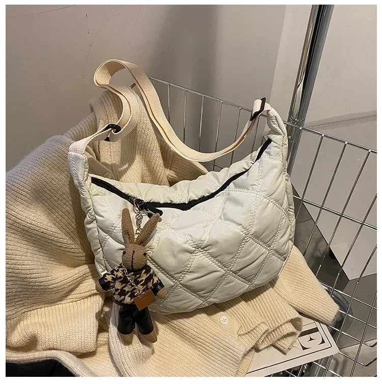 Carry your essentials in style with these embroidery crossbody bags Featuring a large capacity and a shoulder strap, these handbags are both fashionable and functional—an ideal accessory for any outfit. -
