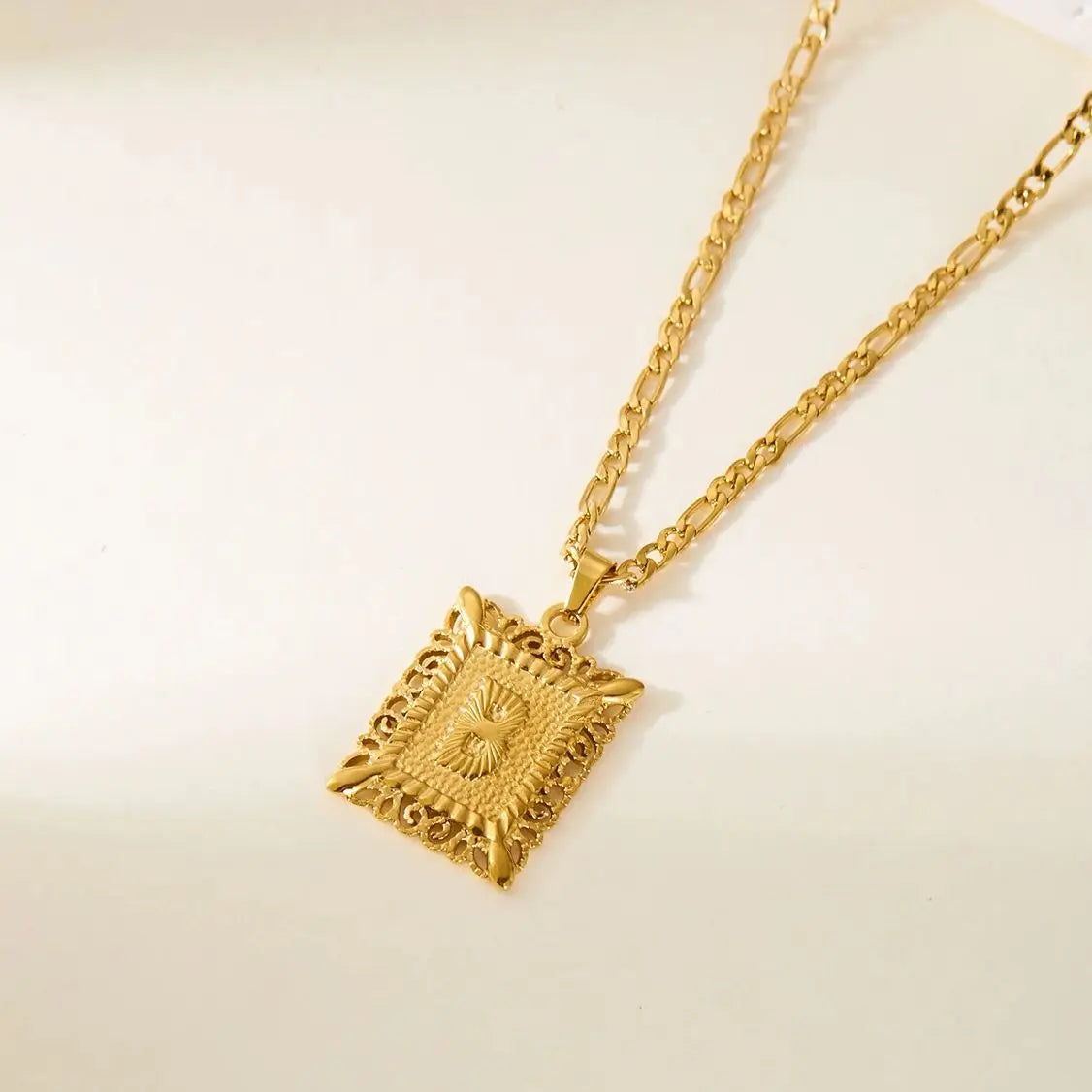 Stainless Steel Initial Letter Necklace For Women & Men -