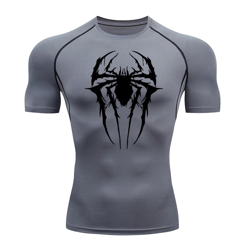 Spider Graphic Compression Shirts for Men -