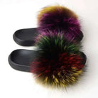 Real Fox Fur Slippers -