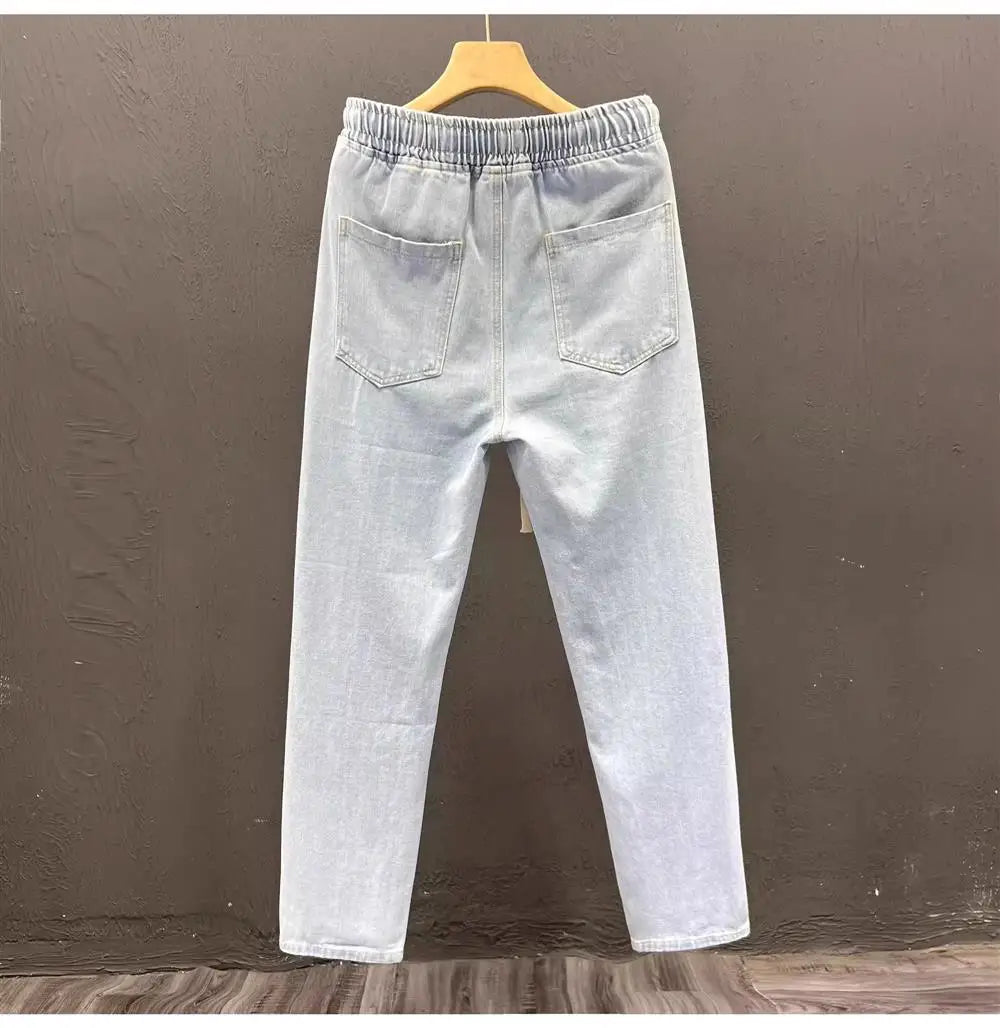 Men's Casual Loose Straight Leg Jeans -