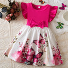 Girl's Butterfly Printed Dress 3-7Y -