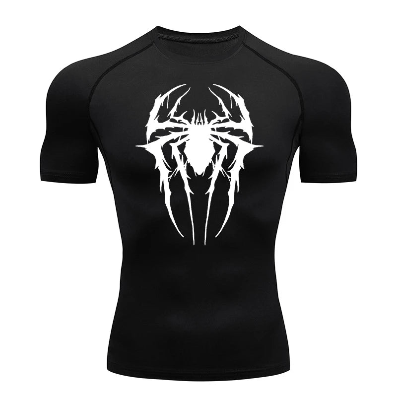 Spider Graphic Compression Shirts for Men -