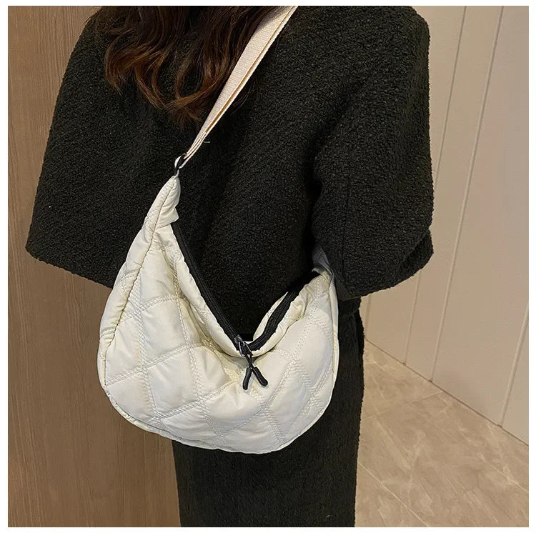 Carry your essentials in style with these embroidery crossbody bags Featuring a large capacity and a shoulder strap, these handbags are both fashionable and functional—an ideal accessory for any outfit. -