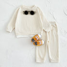 Dress your little one in comfort with this new baby clothes set—featuring a loose waffle cotton tracksuit perfect for kids on the move 0-3 Years Old -