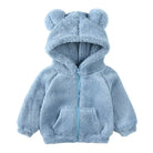 Thicken Warm Girls Winter Coat Cartoon Long Sleeve Hooded Coat for Girls Fashion Solid Color Kids Coat 1-6 Years -
