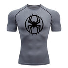 Men's Spider-man pattern compression shirt -