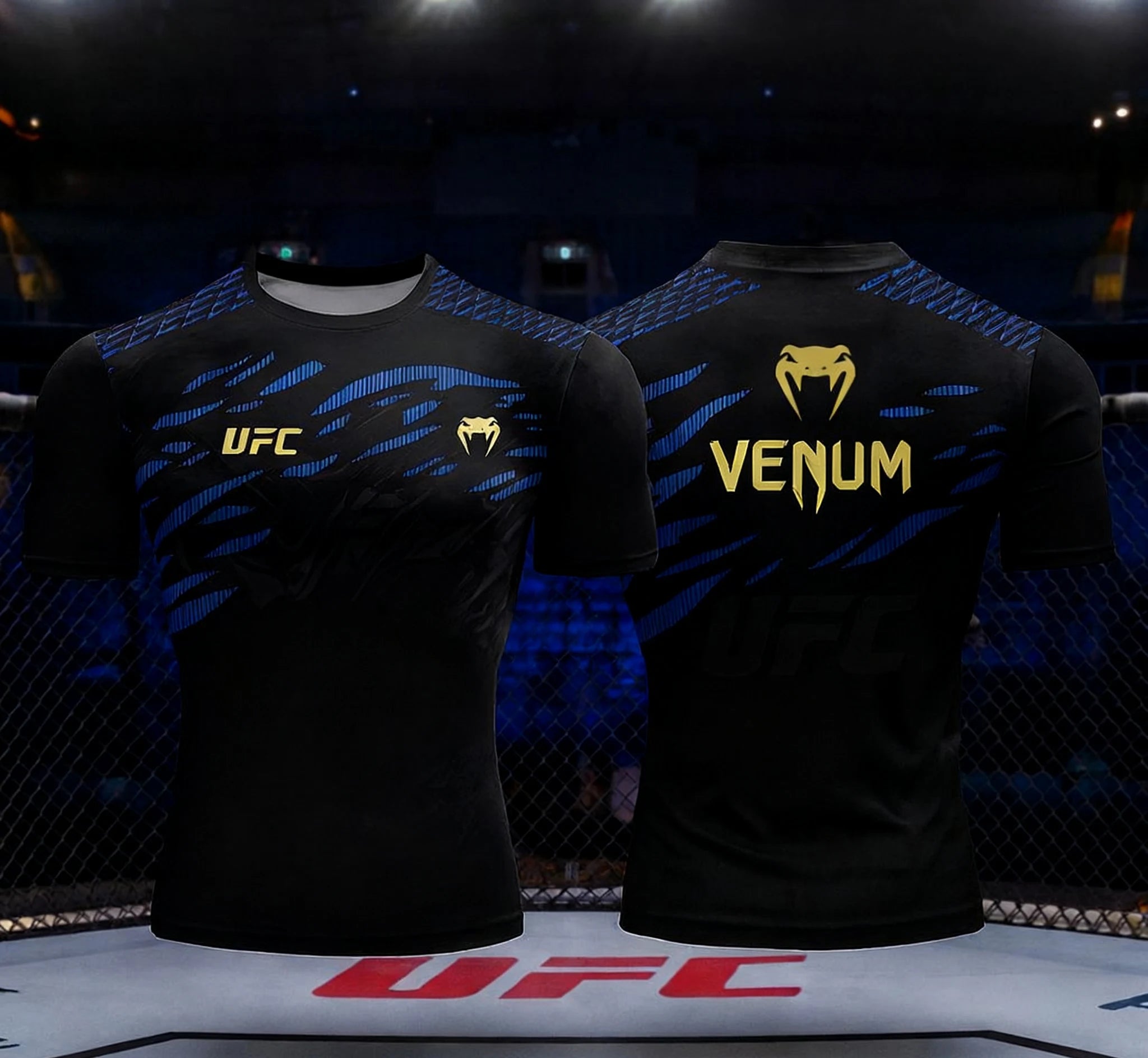 UFC men's 3D printed training T-shirt -