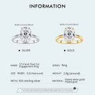 3.5CT Oval Cut Ring -