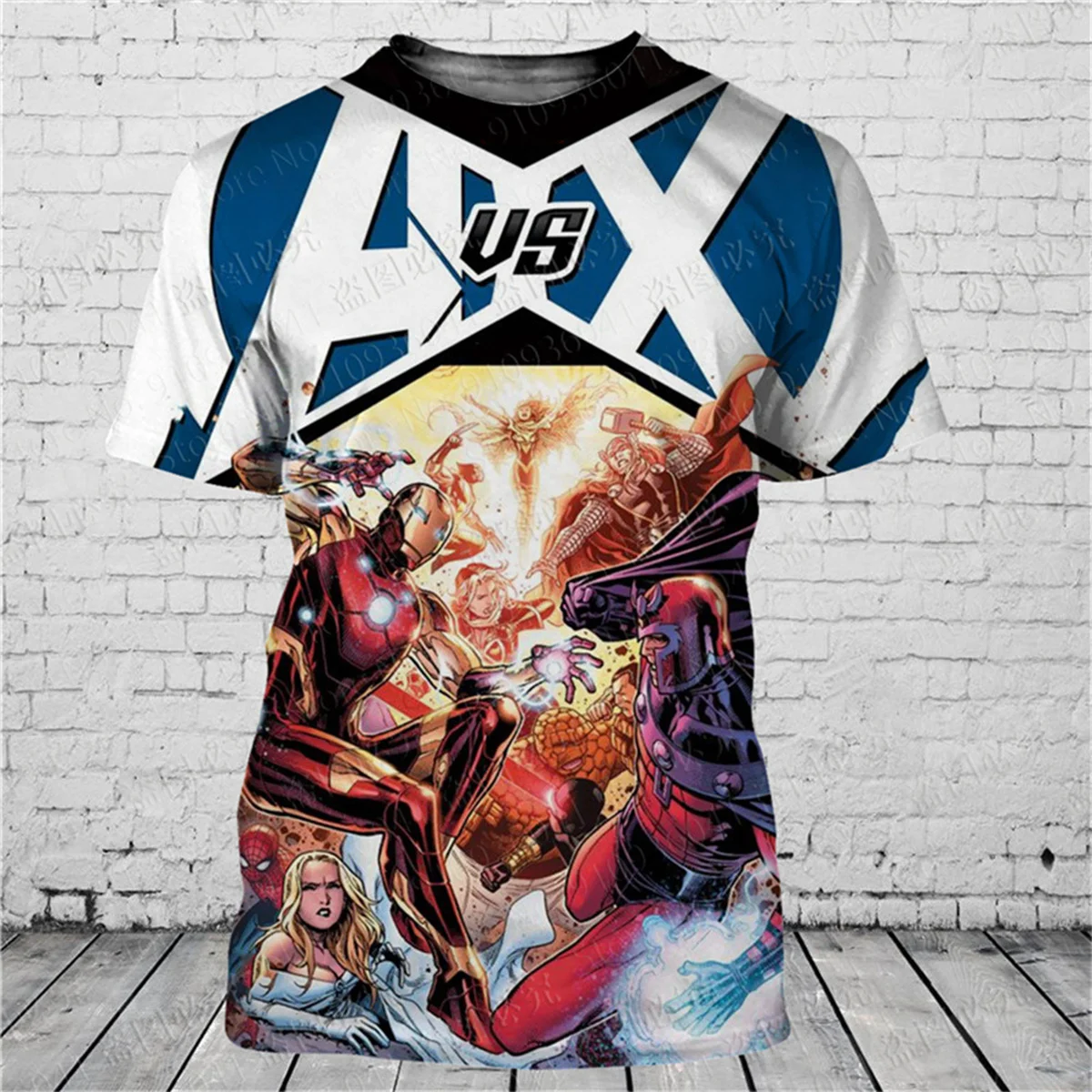 Fashionable men's 3D T-shirt (MARVEL) -
