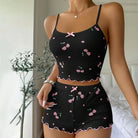 Stay comfortable and fashionable with this women's vest and shorts pajama suit—perfect for lounging or a cozy night's sleep in style! -