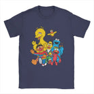 Show off some fun vibes with this men's Sesame Street novelty cotton tee! -