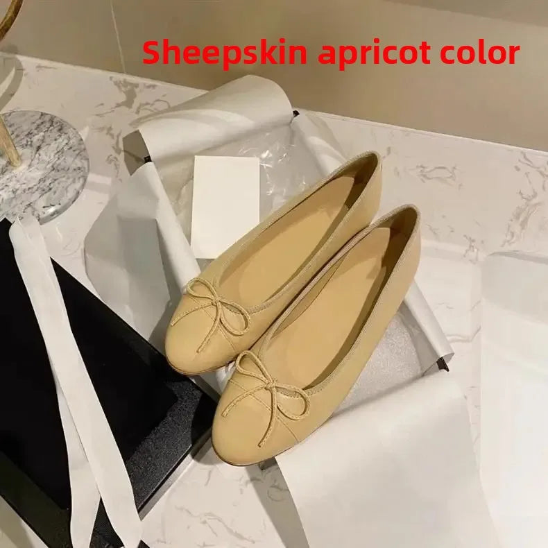 Women's Flat Shoes Knot Design -