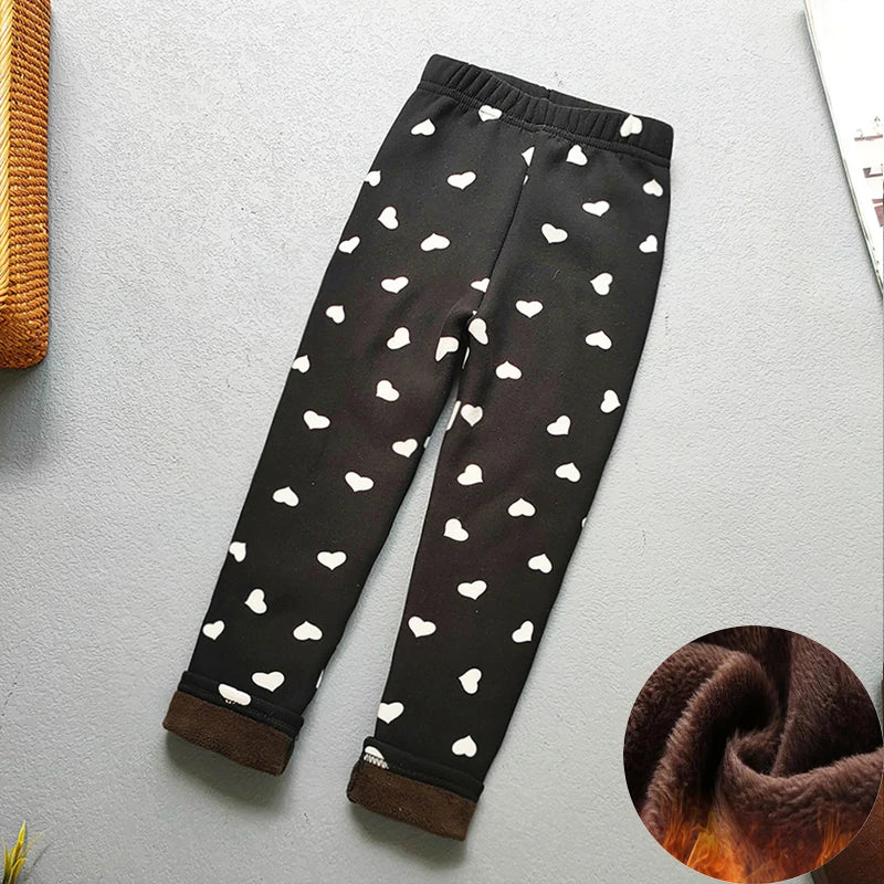 Baby Girl Clothes Kid Legging Girl Winter Autumn Thick Warm Cartoon Leggings Pants Boys Girls Leggings Plus Velvet Trousers -
