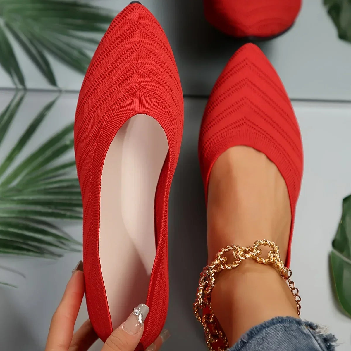 Step out in style with these women's pointed toe flat shoes. -