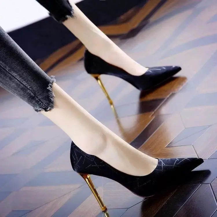 Shoes For Woman 2025 Pointed Toe Evening Women's Summer Footwear Sexy Super High Heel Spring Elegant Hot Offer Beau Today On A -