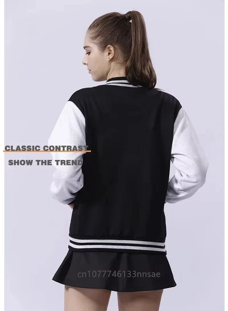 Get a trendy look with this anime baseball jacket (Unisex) -