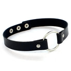 Round Layered Necklace Black Chain for Women and Men -