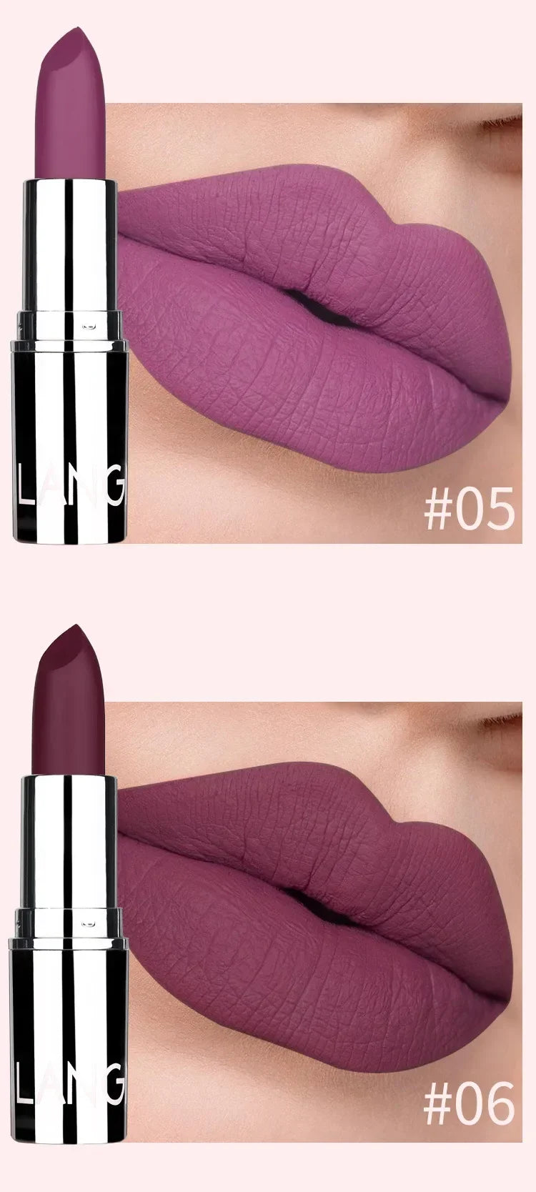 1PC Waterproof Nude Pink Lipstick Matte Lips Stick Long Lasting Non-stick Cup Lip Gloss Moisturizing Lipsticks Make-up Cosmetic -