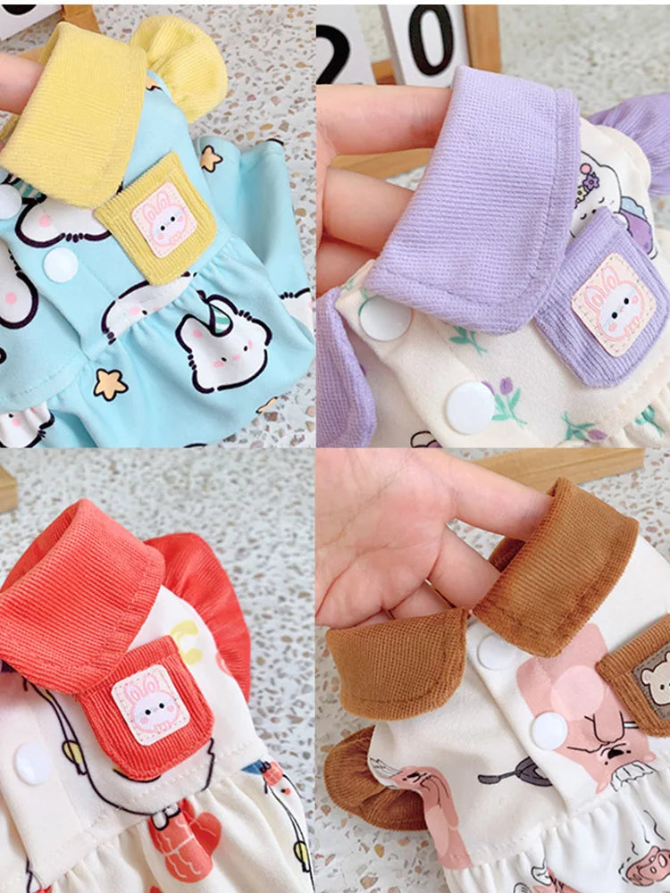 Keep your dogs comfortable at home with these cozy pet clothes—ideal for lounging and relaxing in style! -