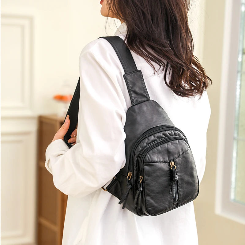 Carry your essentials in style with this soft PU leather shoulder crossbody bag. Designed for high quality and durability, this accessory is perfect for adding a chic touch to your outfit. -