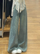 Elevate your style with these chic high-waist wide-leg jeans for women! -