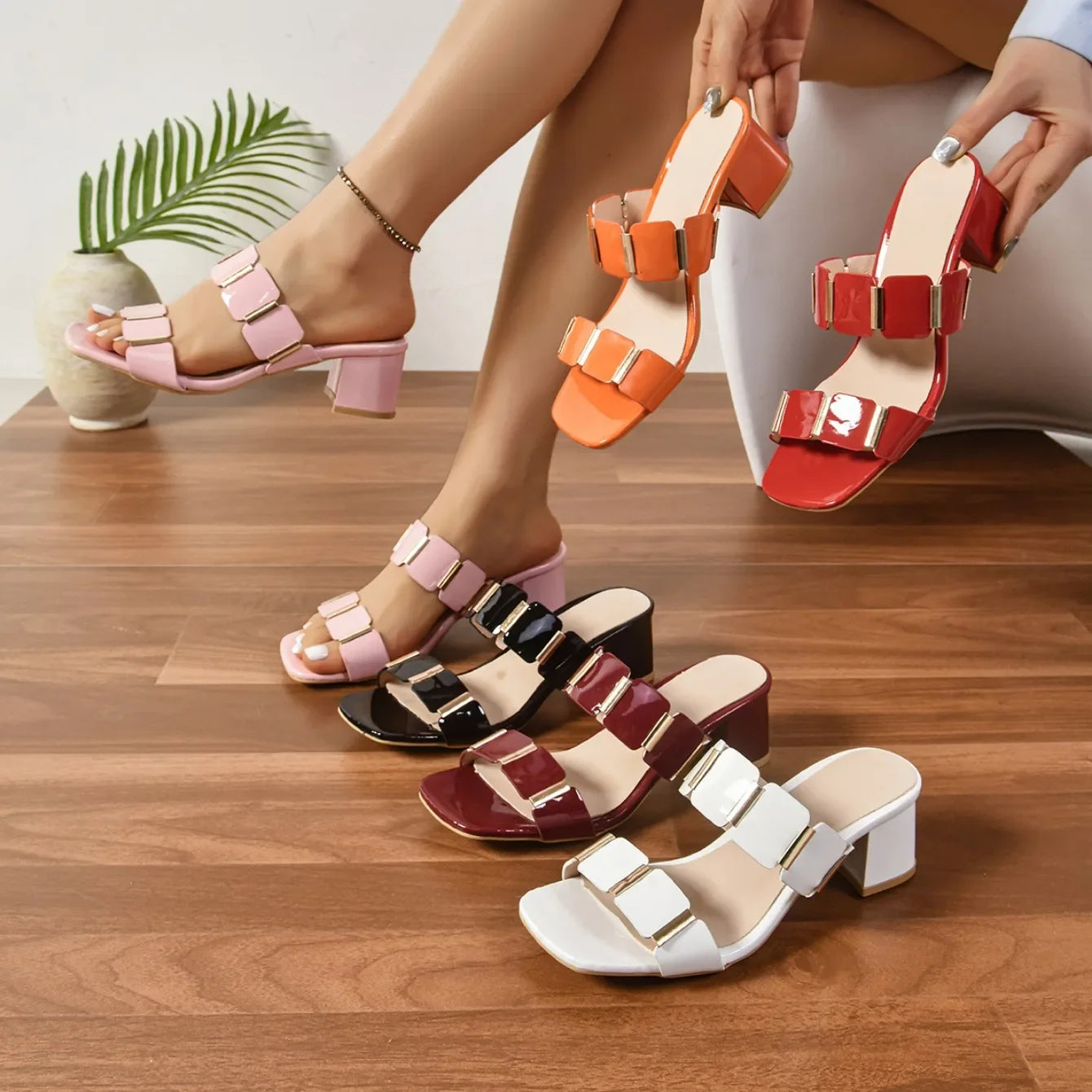 New Shoes for Women Fashion Summer High Heels Sandals Sexy Comfortable Women Sandals Female Outdoor Designer Shoes for Women -