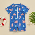 Make a splash with this collection designed for toddler boys aged 0-36 months—comfortable, cute, and perfect for water fun! -