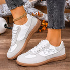 2025 Spring New Lace Up Women's Sports Shoes Plus Size Woman Sneakers Mixed Colors Female Fashion Versatile Flat Casual Sneaker -