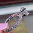 Exquisite Fashion Silver Color Engagement Rings -