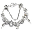 Pink Heart To Heart Beads Charm Bracelets -