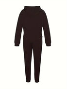 Women's warm hooded sweat suit -