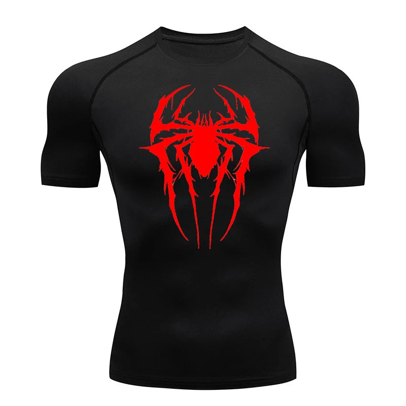 Spider Graphic Compression Shirts for Men -