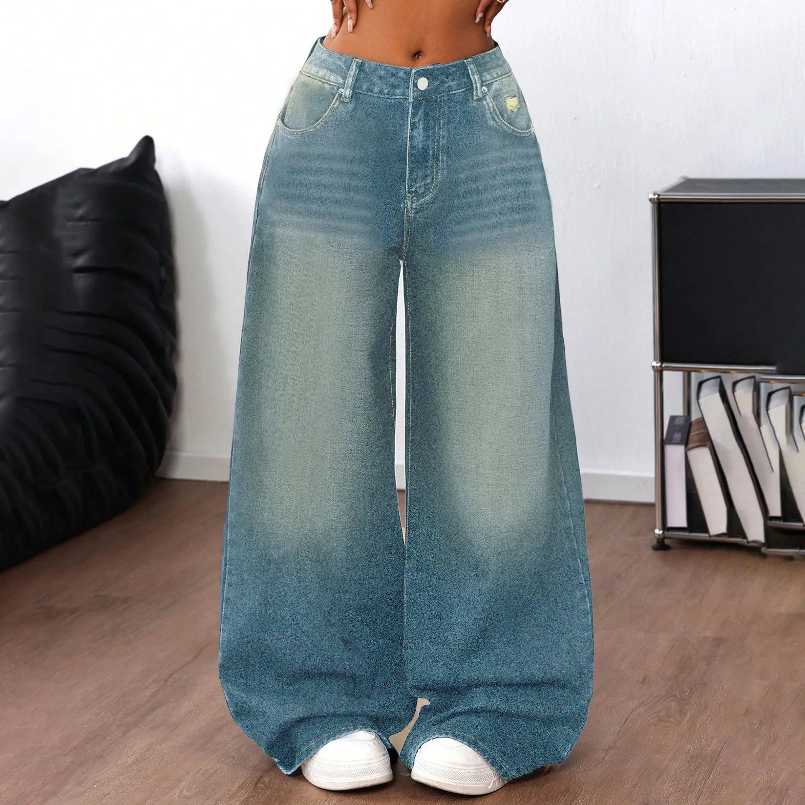 Stay cool and comfy in these trendy baggy jeans for women! -