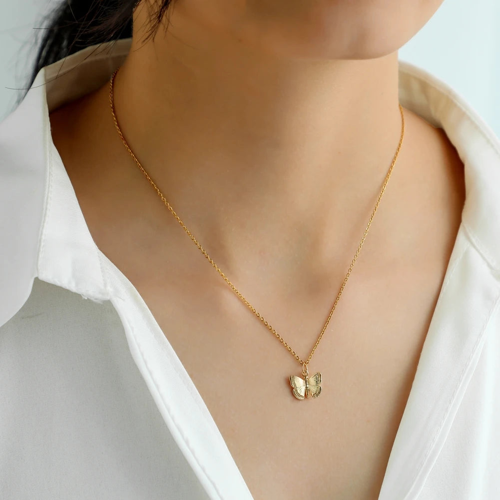Multilayer Vintage Butterfly Necklace For Women -