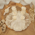 Dress your little one to impress with this adorable party romper for baby girls—perfect for special occasions and celebrations! -