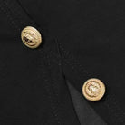 Modigirl Wedding Prom Evening Gown Party Slit Maxi Dresses for Woman 2025 New Lace Up Gold Button Womens Black Autumn Long Dress -
